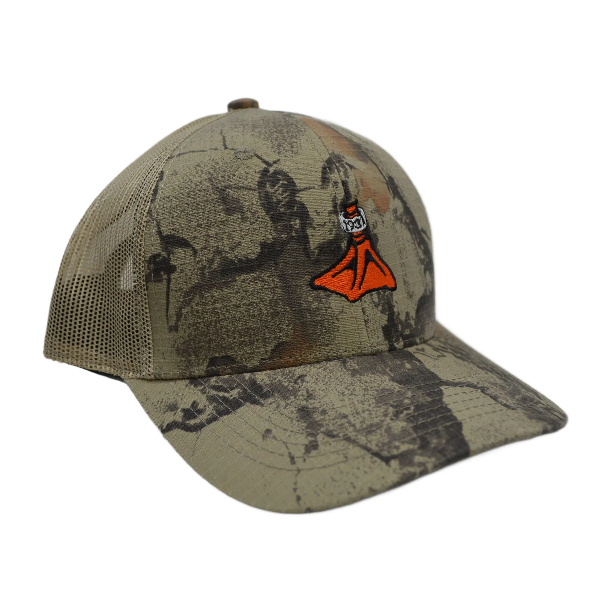 Fort Thompson Logo Natural Gear Trucker Hat