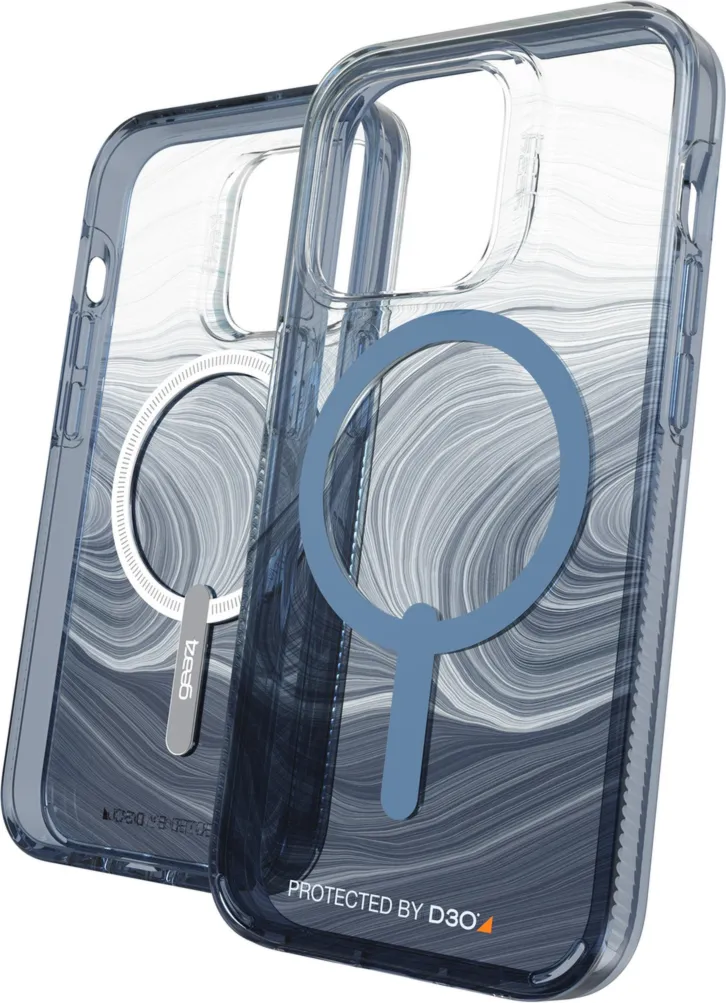GEAR4 - iPhone 14 Pro Gear4 D3O Milan Snap Case - Blue Swirl