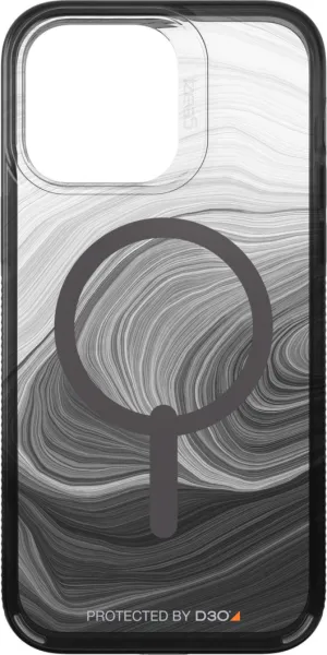 GEAR4 - iPhone 14 Pro Max Gear4 D3O Milan Snap Case - Black Swirl