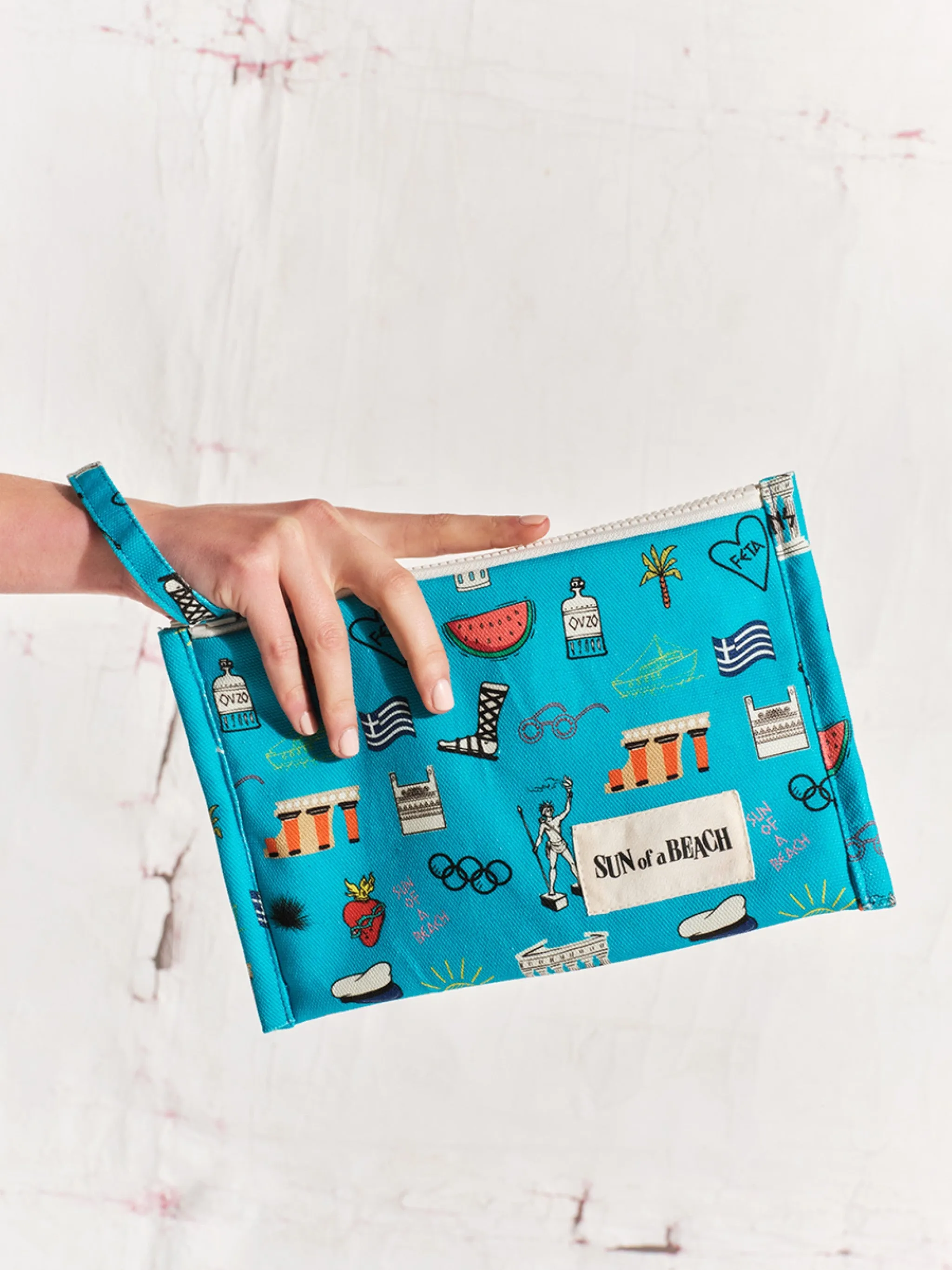 Greece I Love you Blue | Little Waterproof Pouch